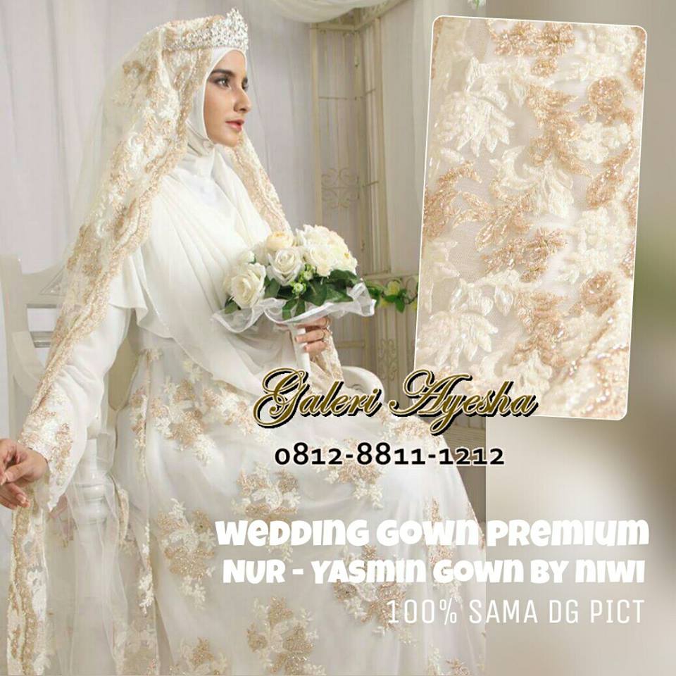  Baju  Nikah  Muslimah Modern Yasmin Wedding Gown made by 