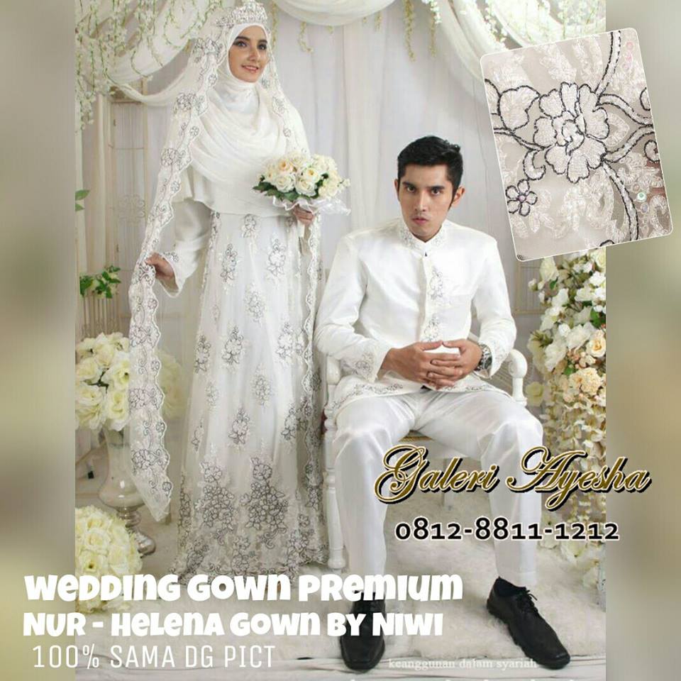 Baju Pernikahan Muslimah Syar i Modern Helena Wedding Gown 